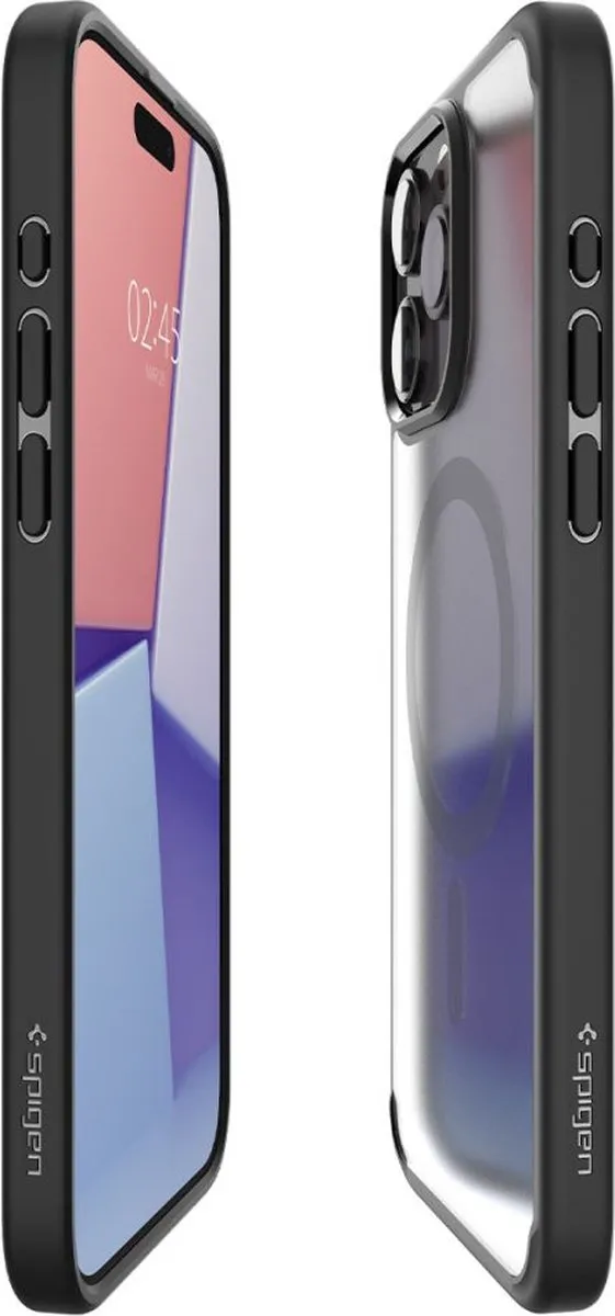 Spigen Ultra Hybrid MagFit ACS06581 iPhone 15 Pro Max Hoes - Zwart