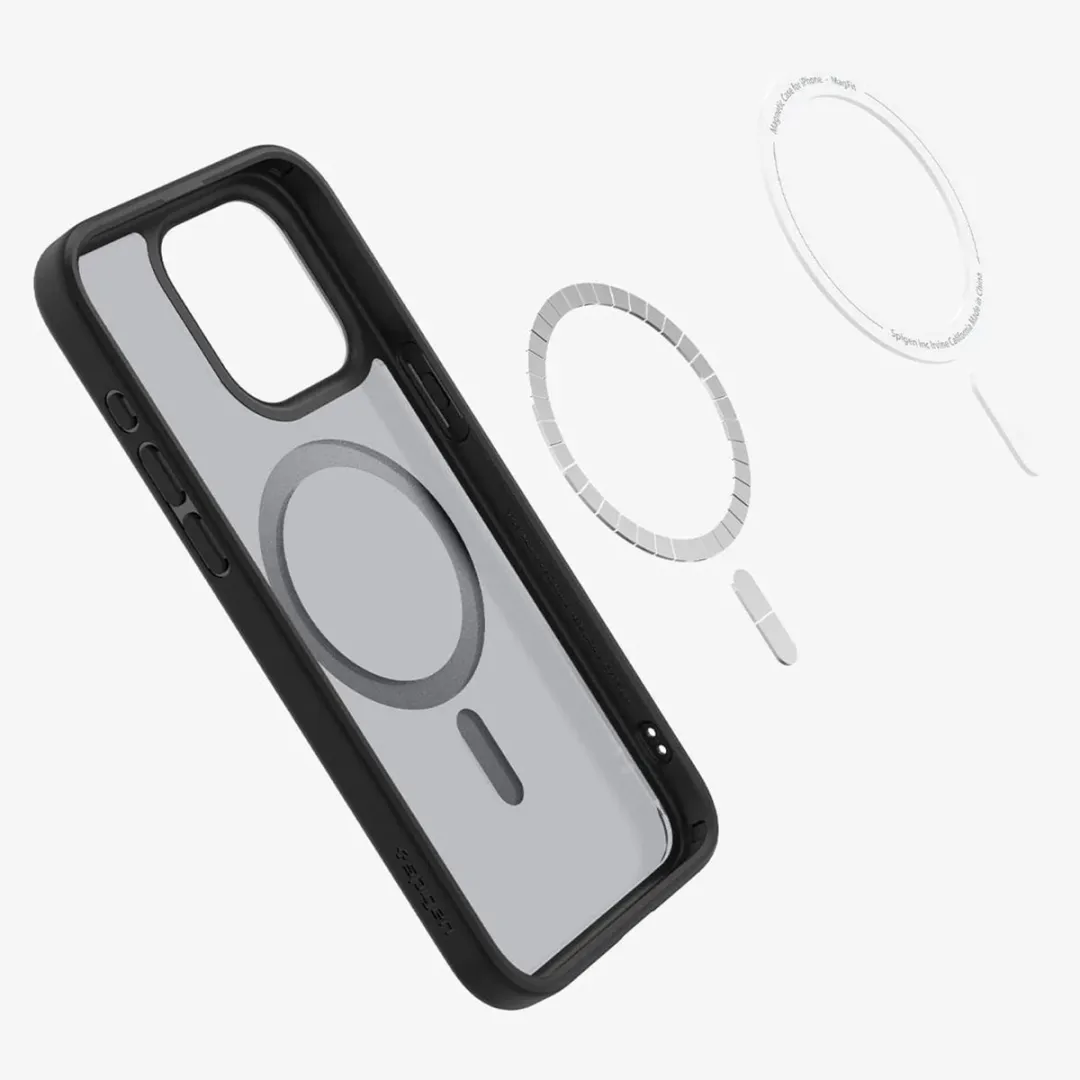 Spigen Ultra Hybrid MagFit ACS06581 iPhone 15 Pro Max Hoes - Zwart