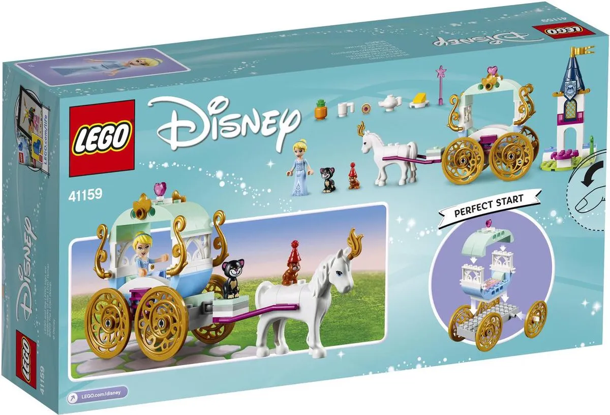 LEGO 4+ Disney Assepoester Koetstocht 41159 - 91 Stukken