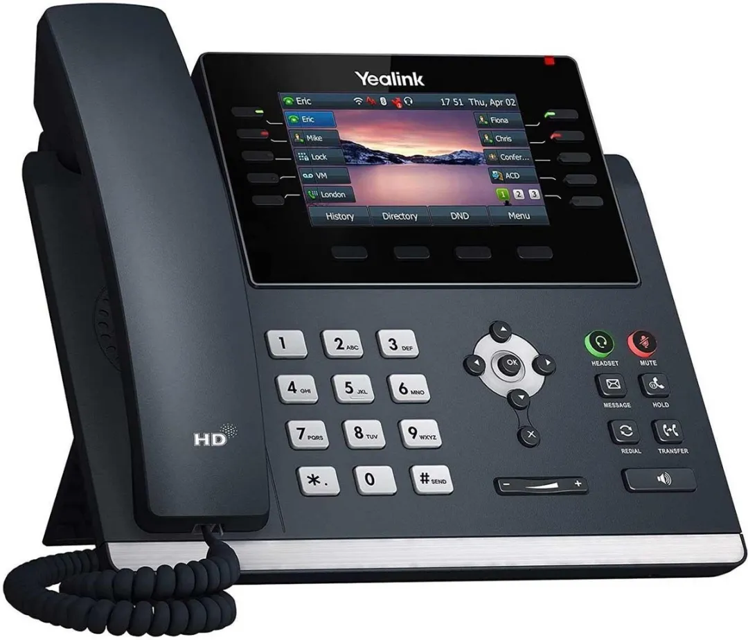 Yealink SIP-T46U VoIP Telefoon - 4.3" Kleurenscherm - Grijs