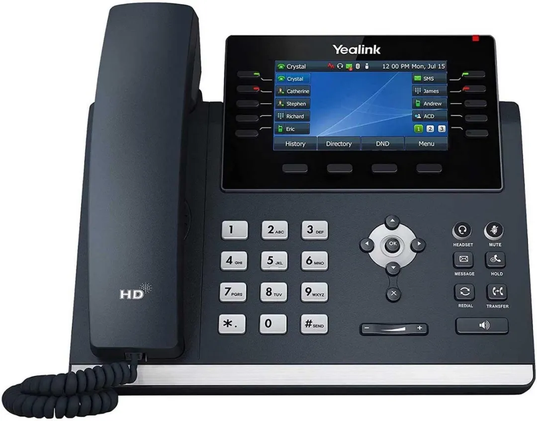 Yealink SIP-T46U VoIP Telefoon - 4.3" Kleurenscherm - Grijs