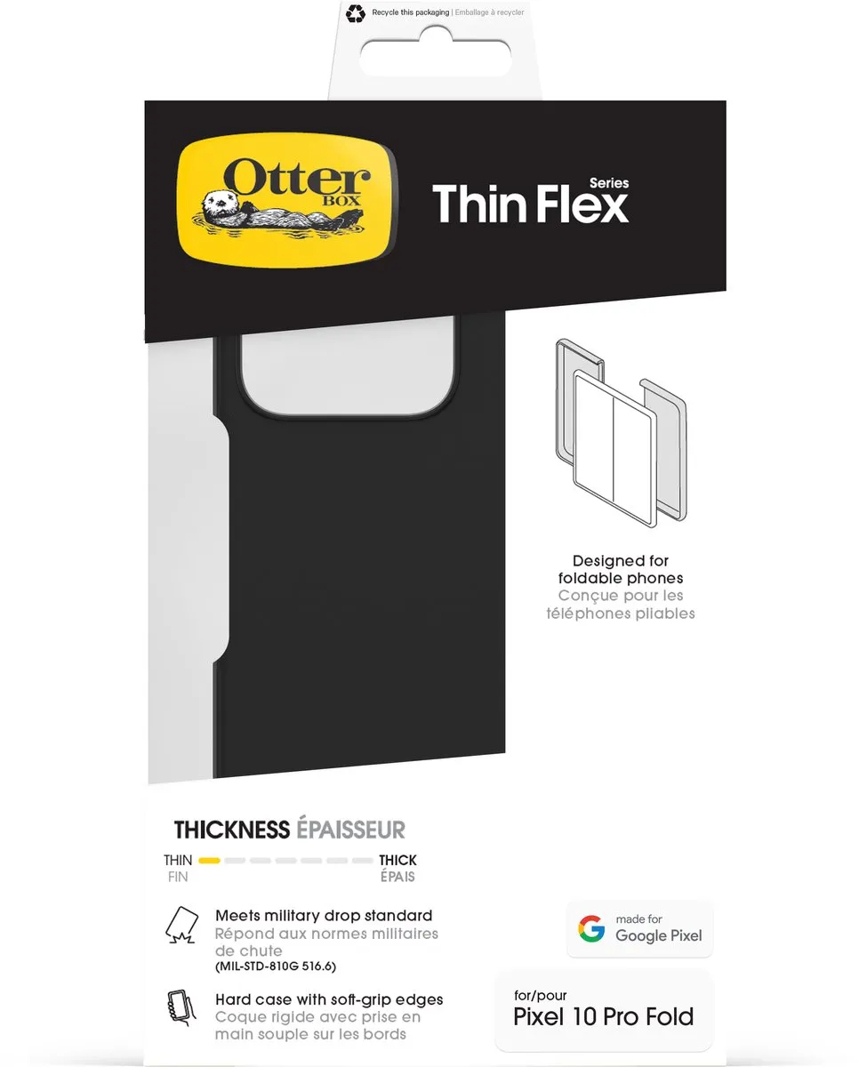 OtterBox Thin Flex Magnetic Backcover 77-98097 - Google Pixel 10 Pro Fold - Zwart