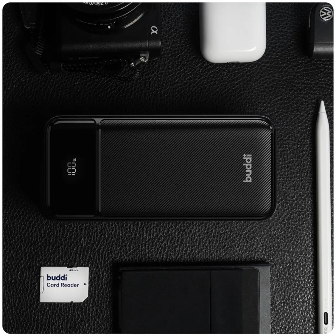 Buddi Boost Powerbank 10000mAh - Zwart