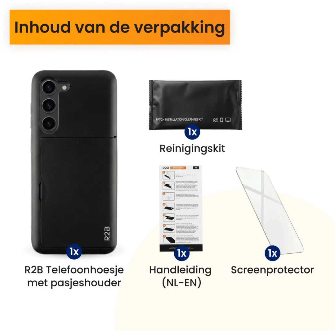 R2B Utrecht Hoesje Samsung Galaxy S23 - 3 Pasjes - Zwart - afbeelding 6 van 6
