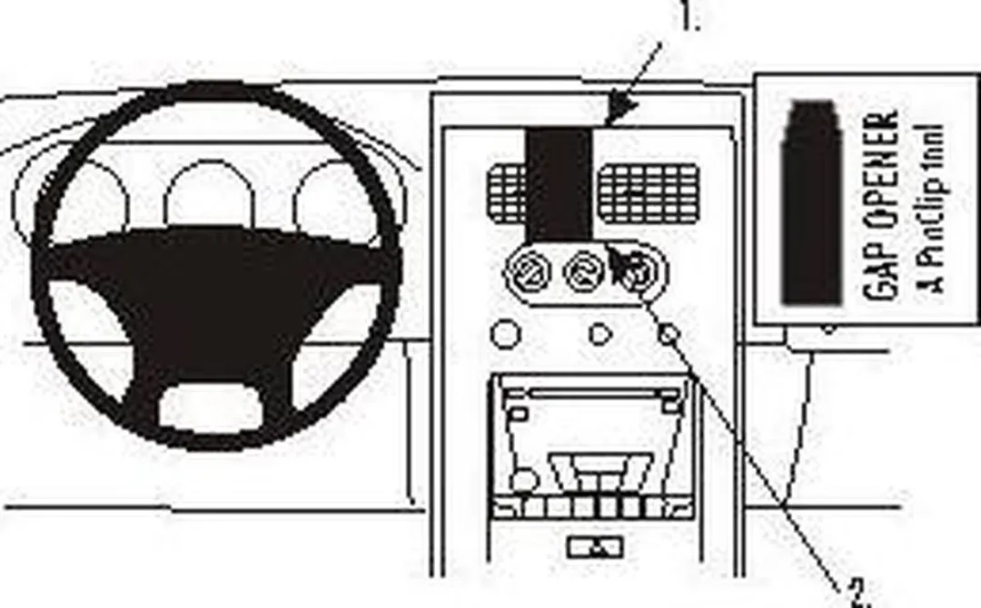 Brodit ProClip 853240 Houder - Nissan Frontier 2003-2004 Center Mount