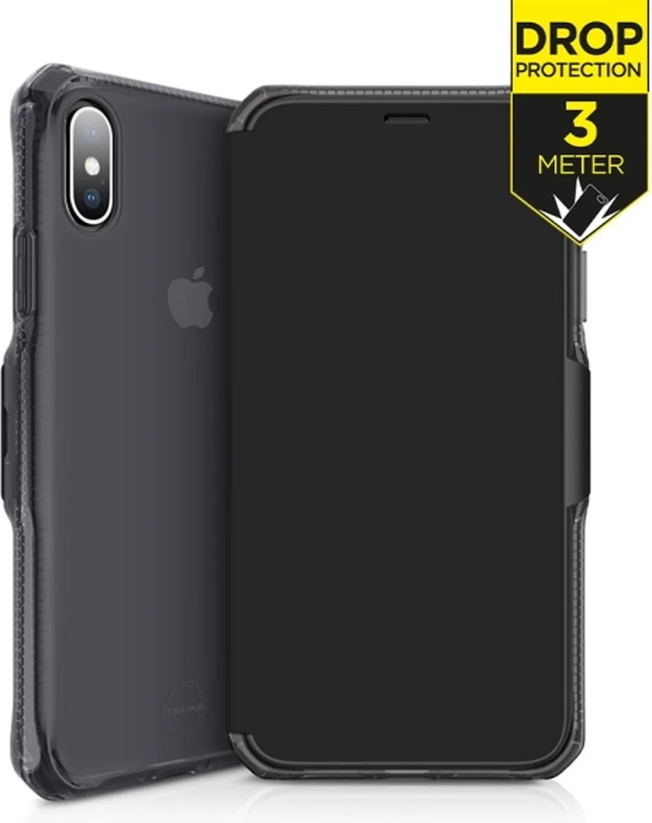 Itskins Level 2 SpectrumFolio Apple iPhone X/10 Hoesje - Zwart