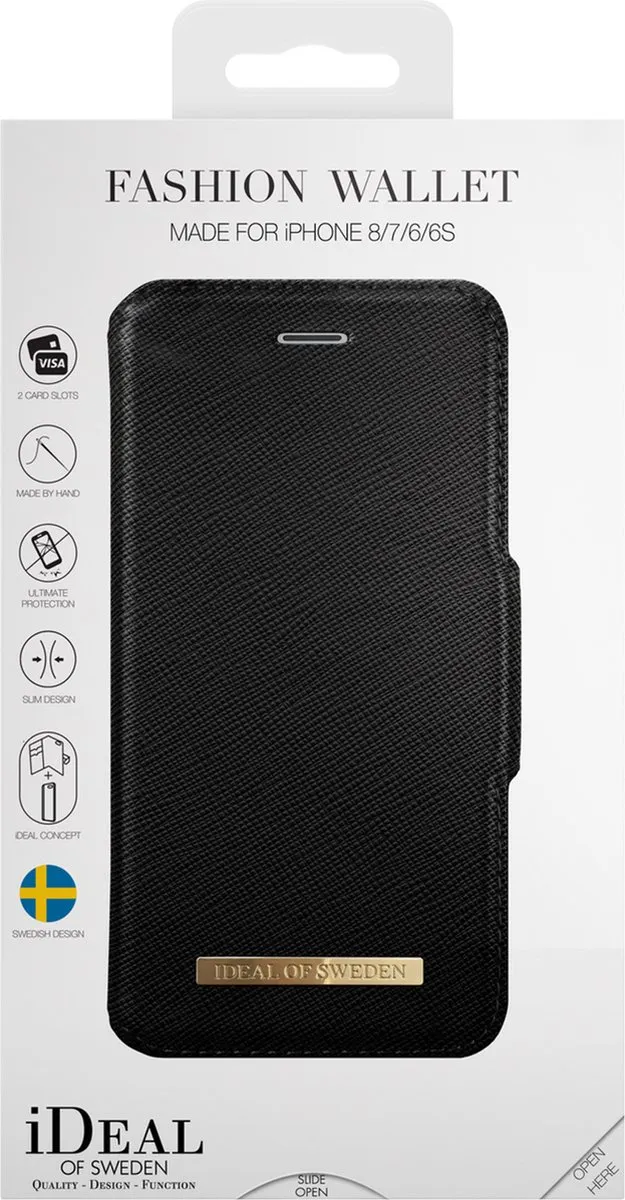 iDeal of Sweden iPhone Hoesje IDFW-I7 - 2 Pasjes - Zwart - afbeelding 5 van 6