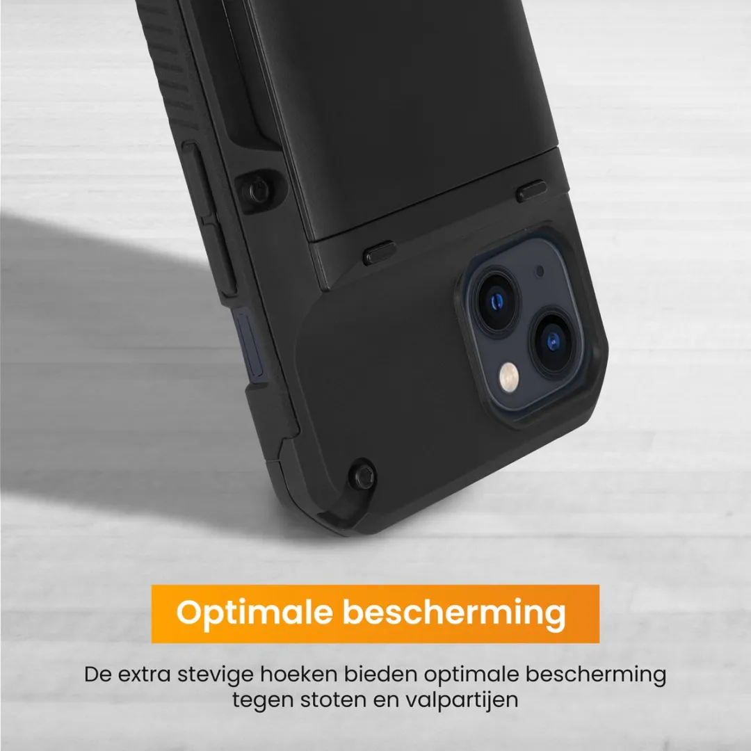 R2B iPhone 14 Hoesje Zeist - 4 Pasjes - Zwart