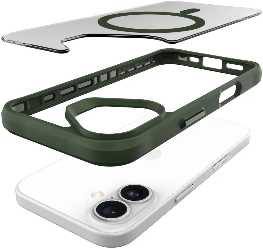 Buddi Hybrid Hoesje iPhone 17 - MagSafe - Matte Groen