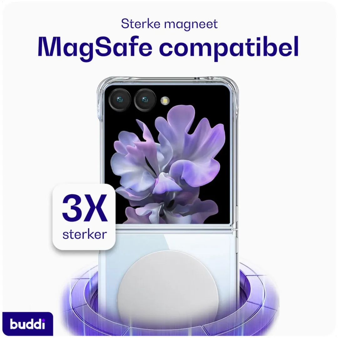 Buddi Core Hoesje Samsung Galaxy Z Flip 7 - MagSafe - Transparant