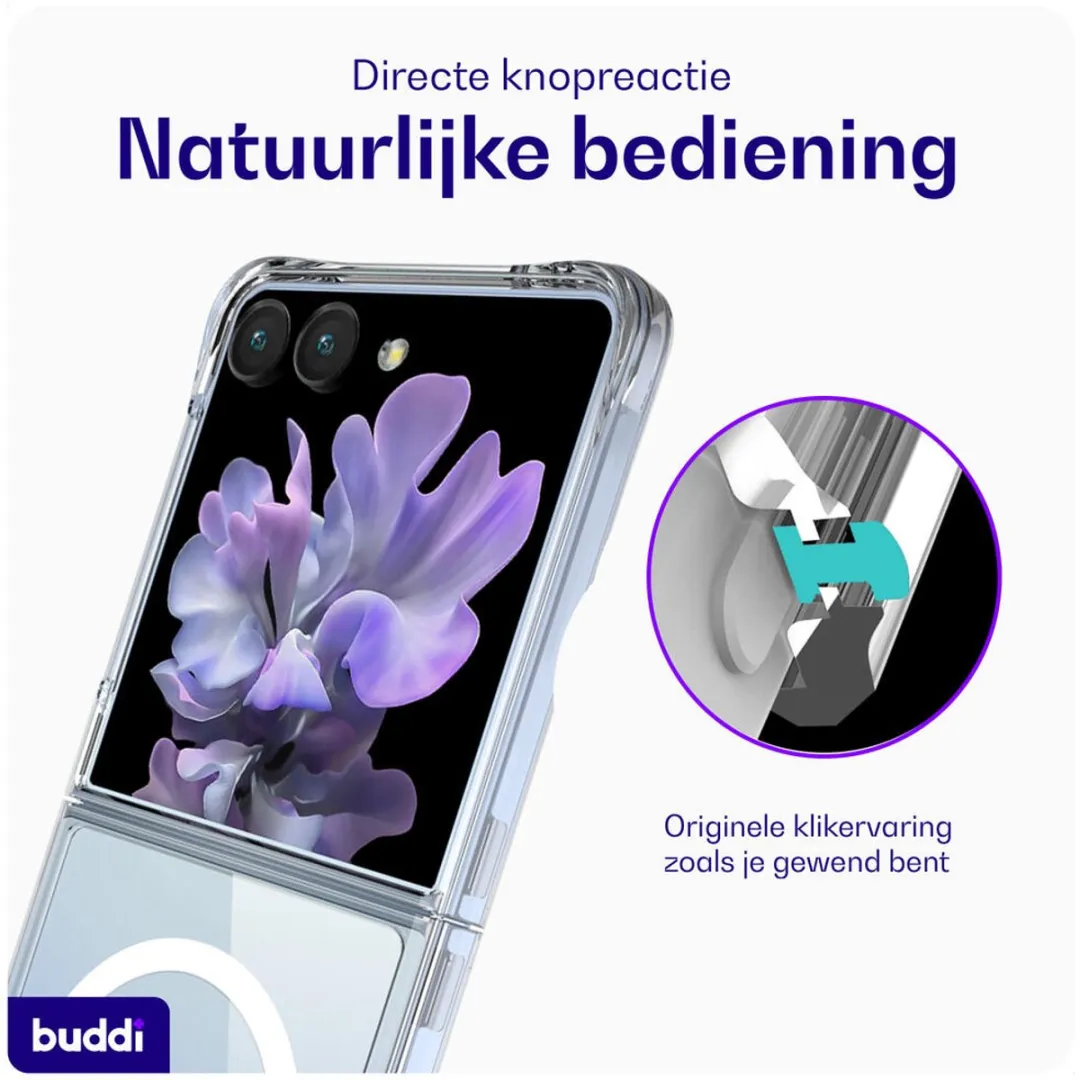 Buddi Core Hoesje Samsung Galaxy Z Flip 7 - MagSafe - Transparant