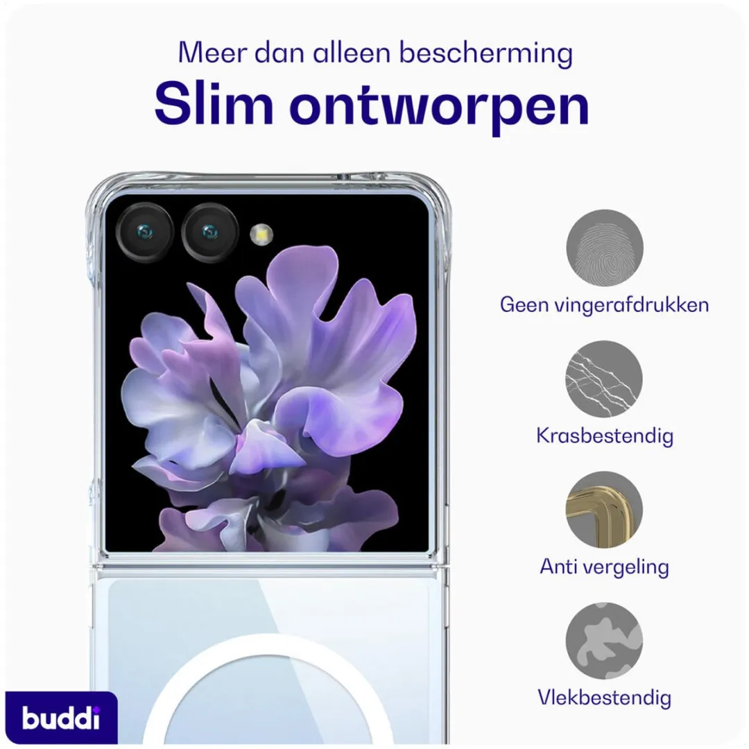 Buddi Core Hoesje Samsung Galaxy Z Flip 7 - MagSafe - Transparant - afbeelding 6 van 6