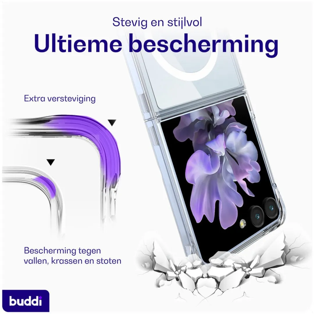 Buddi Core Hoesje Samsung Galaxy Z Flip 7 - MagSafe - Transparant