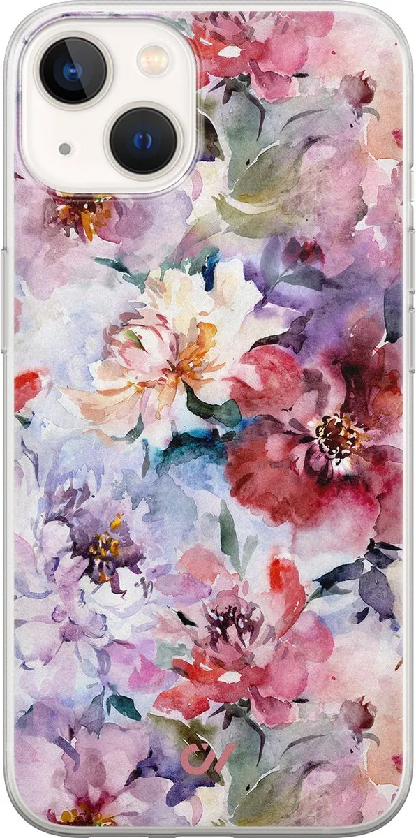 Casevibes Hoesje iPhone 13 Bloemen Acryl