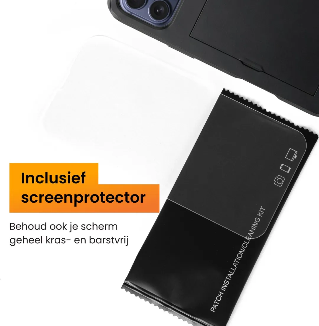 R2B Utrecht iPhone 17 Pro Max Hoesje - 3 Pasjes - Zwart - afbeelding 6 van 6