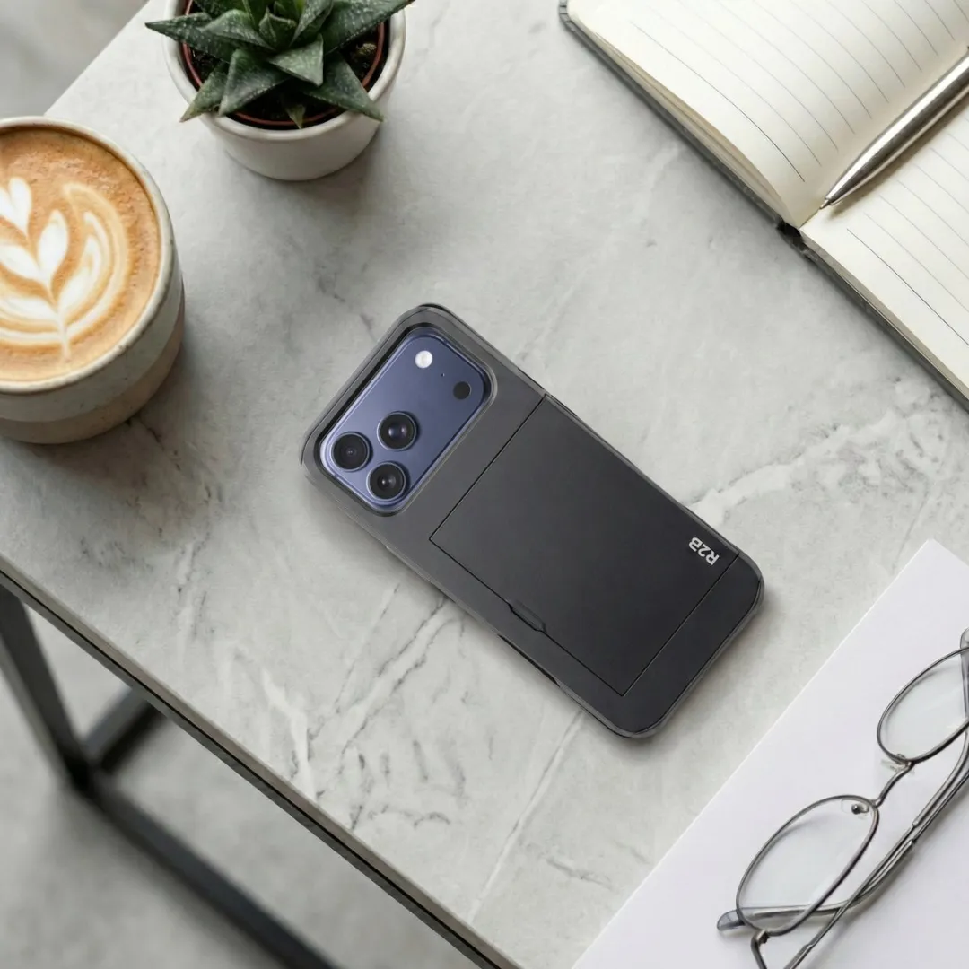 R2B Utrecht iPhone 17 Pro Max Hoesje - 3 Pasjes - Zwart