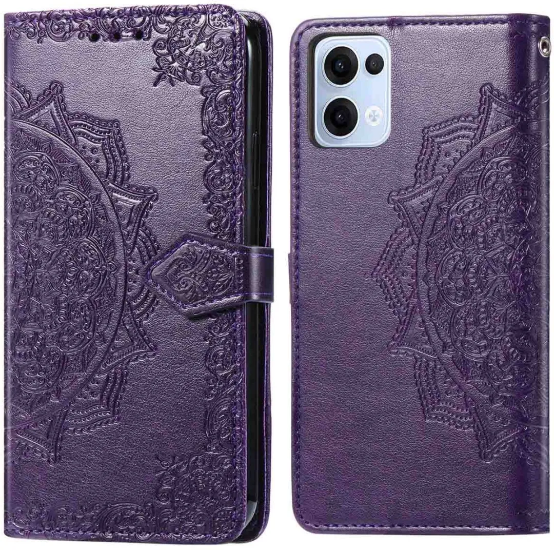 Imoshion Hoesje Oppo Reno 13 Mandala Bookcase - Paars