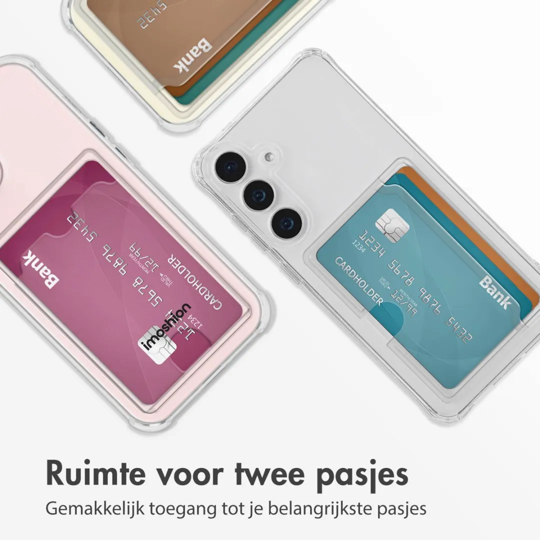 Imoshion Hoesje Samsung Galaxy S25 Plus - 2 Pasjes - Transparant