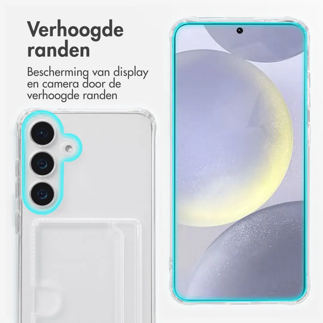 Imoshion Hoesje Samsung Galaxy S25 Plus - 2 Pasjes - Transparant