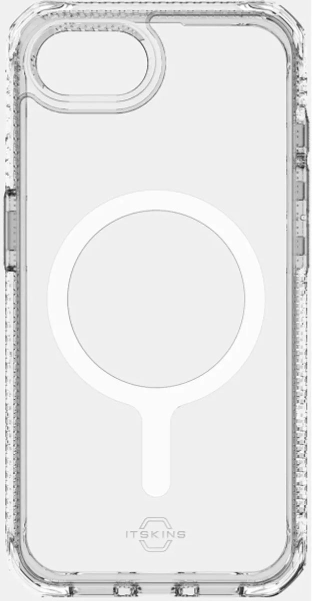 ITSKINS Level 2 HybridMagClear iPhone 16e MagSafe Hoesje - Transparant