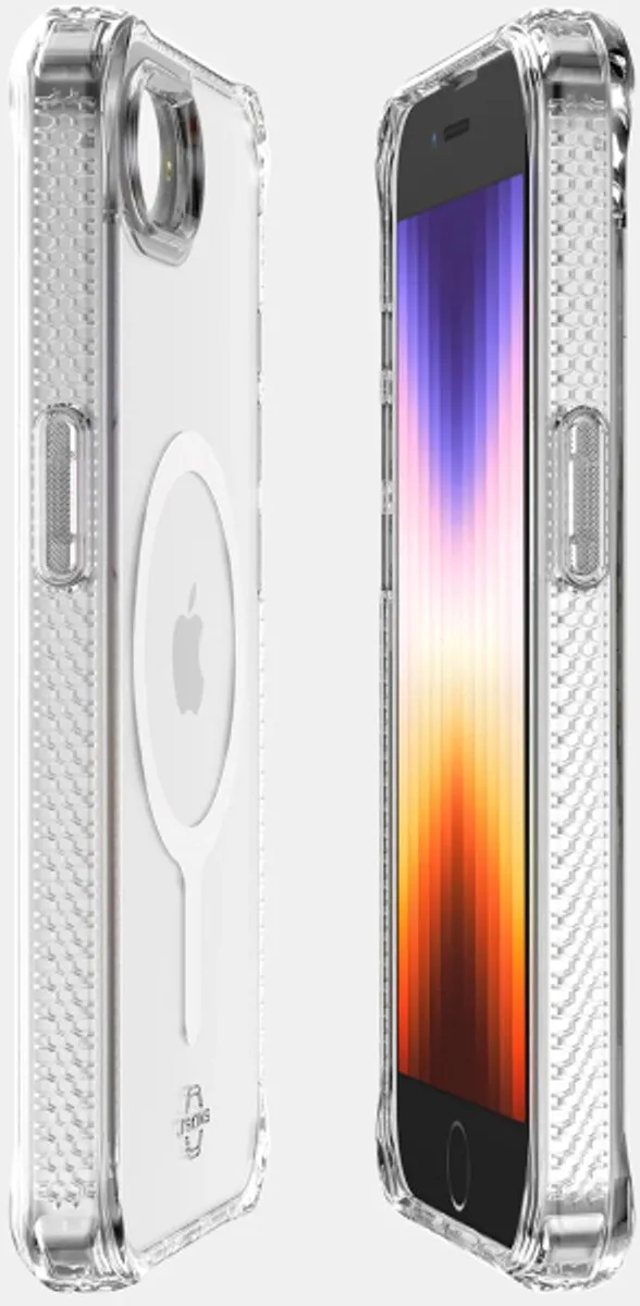 ITSKINS Level 2 HybridMagClear iPhone 16e MagSafe Hoesje - Transparant