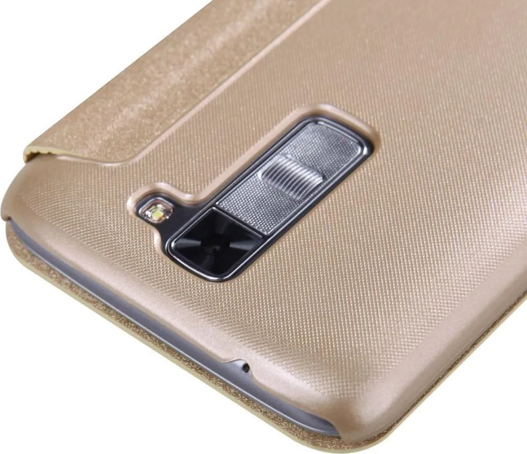 Nillkin Leather Case Sparkle Series Goud - LG K7 - afbeelding 5 van 6