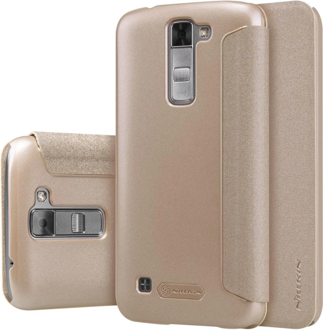 Nillkin Leather Case Sparkle Series Goud - LG K7 - afbeelding 6 van 6