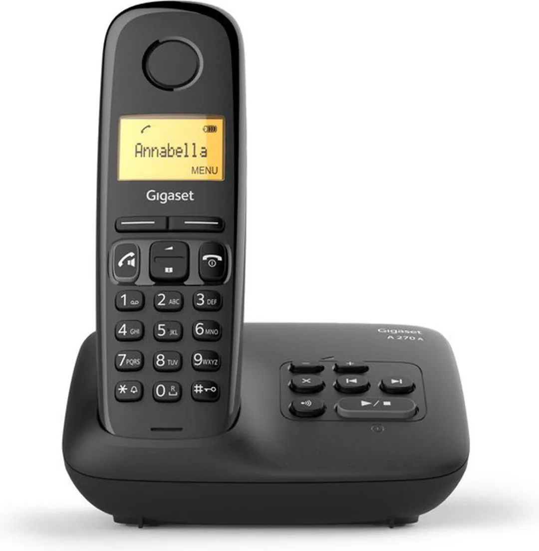 Gigaset A270A DECT Telefoon met Antwoordapparaat - 1 Handset - Zwart