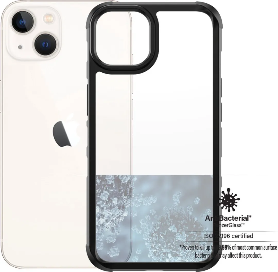 PanzerGlass SilverBullet ClearCase iPhone 13 - Zwart - afbeelding 2 van 6