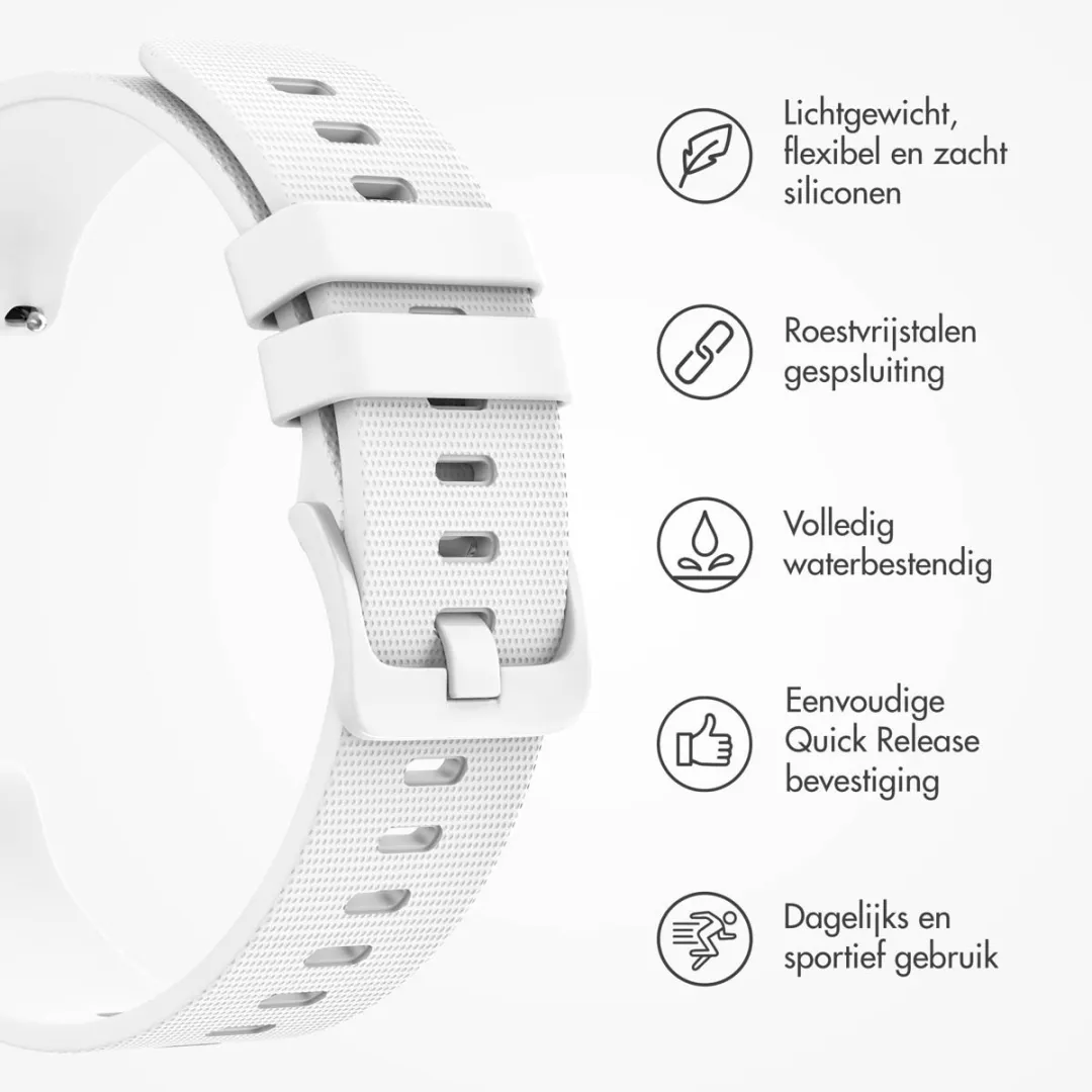Imoshion Siliconen Sportbandje 20mm - Wit