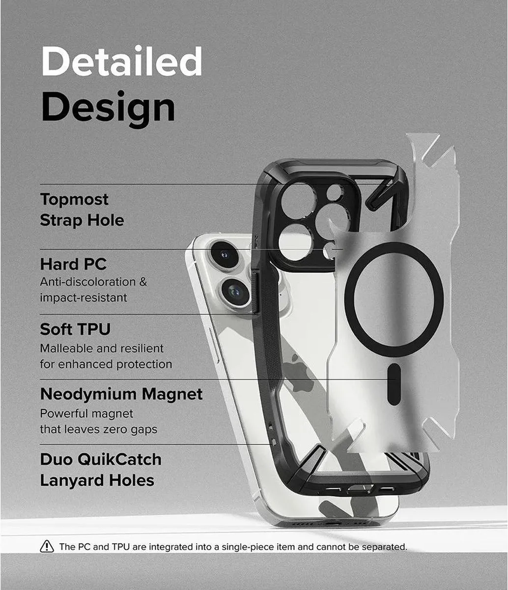 Ringke Fusion X Hoesje iPhone 15 Pro Max - MagSafe - Zwart