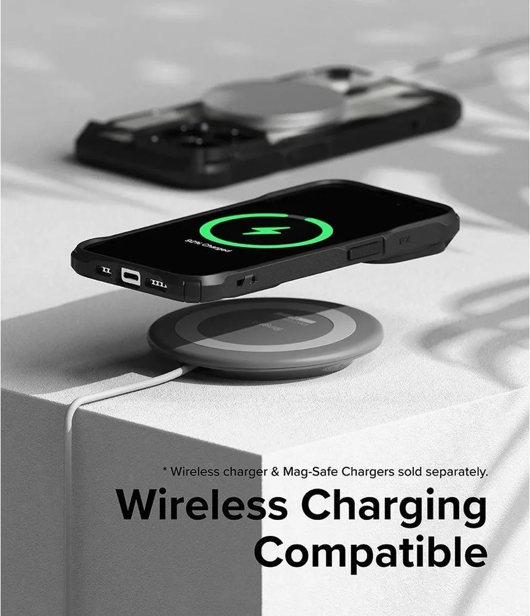 Ringke Fusion X Hoesje iPhone 15 Pro Max - MagSafe - Zwart