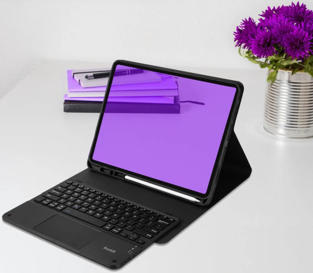 Buddi Zuna Hoes met QWERTY Toetsenbord - Samsung Galaxy Tab A9 11" - Zwart