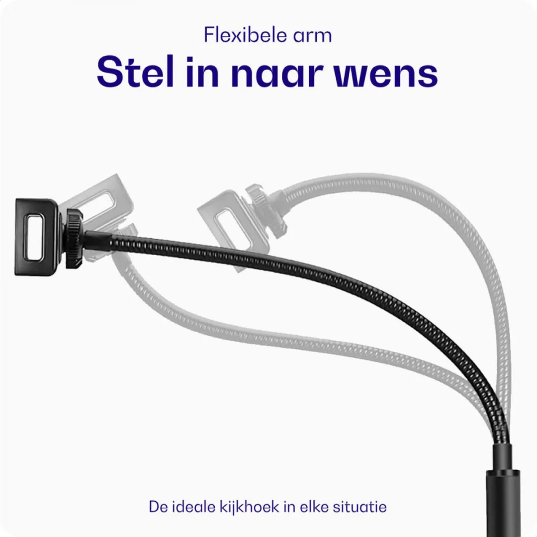 Buddi Universele Zwanenhalshouder - Smartphone/Tablet - Zwart