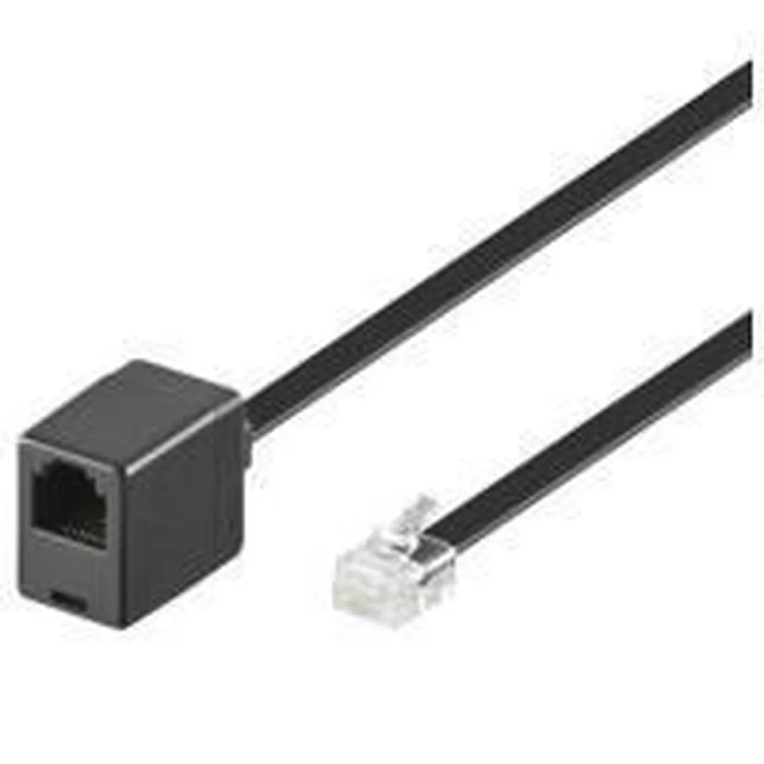 Goobay RJ12 Telefoon Verlengkabel 10m - 10 Stuks