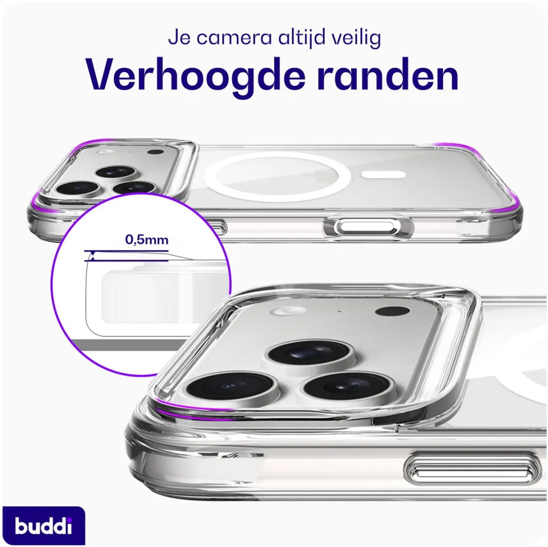 Buddi Core Hoesje iPhone 17 Pro - MagSafe - Transparant - afbeelding 6 van 6