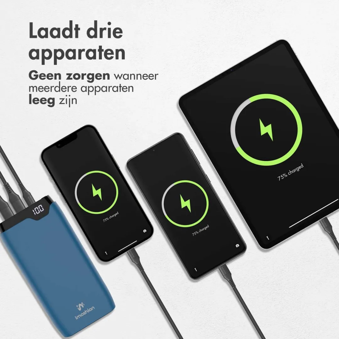 Imoshion Powerbank SH00052312 20000mAh - 22.5W - Blauw