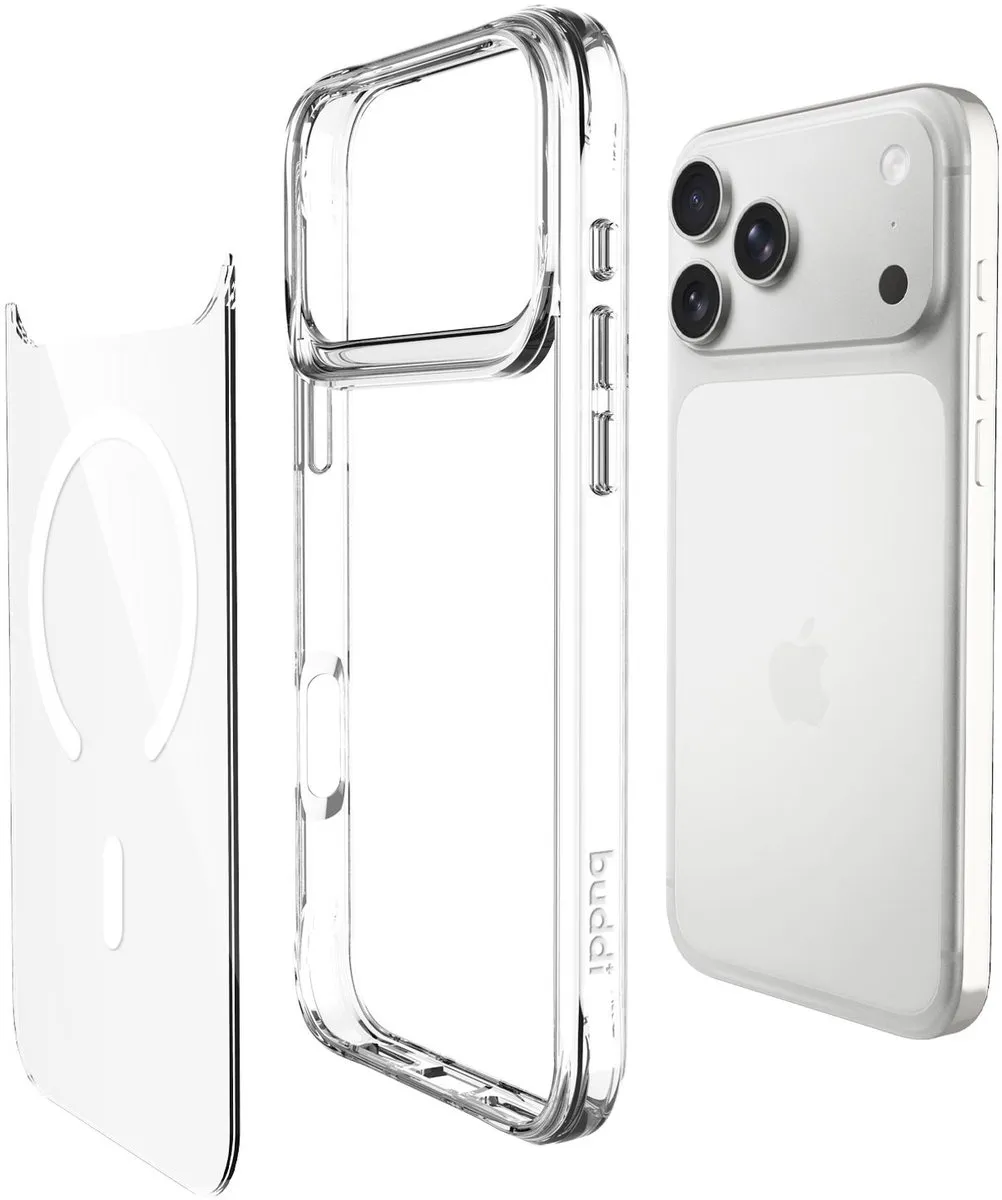 Buddi Core iPhone 17 Pro Hoesje - MagSafe - Transparant