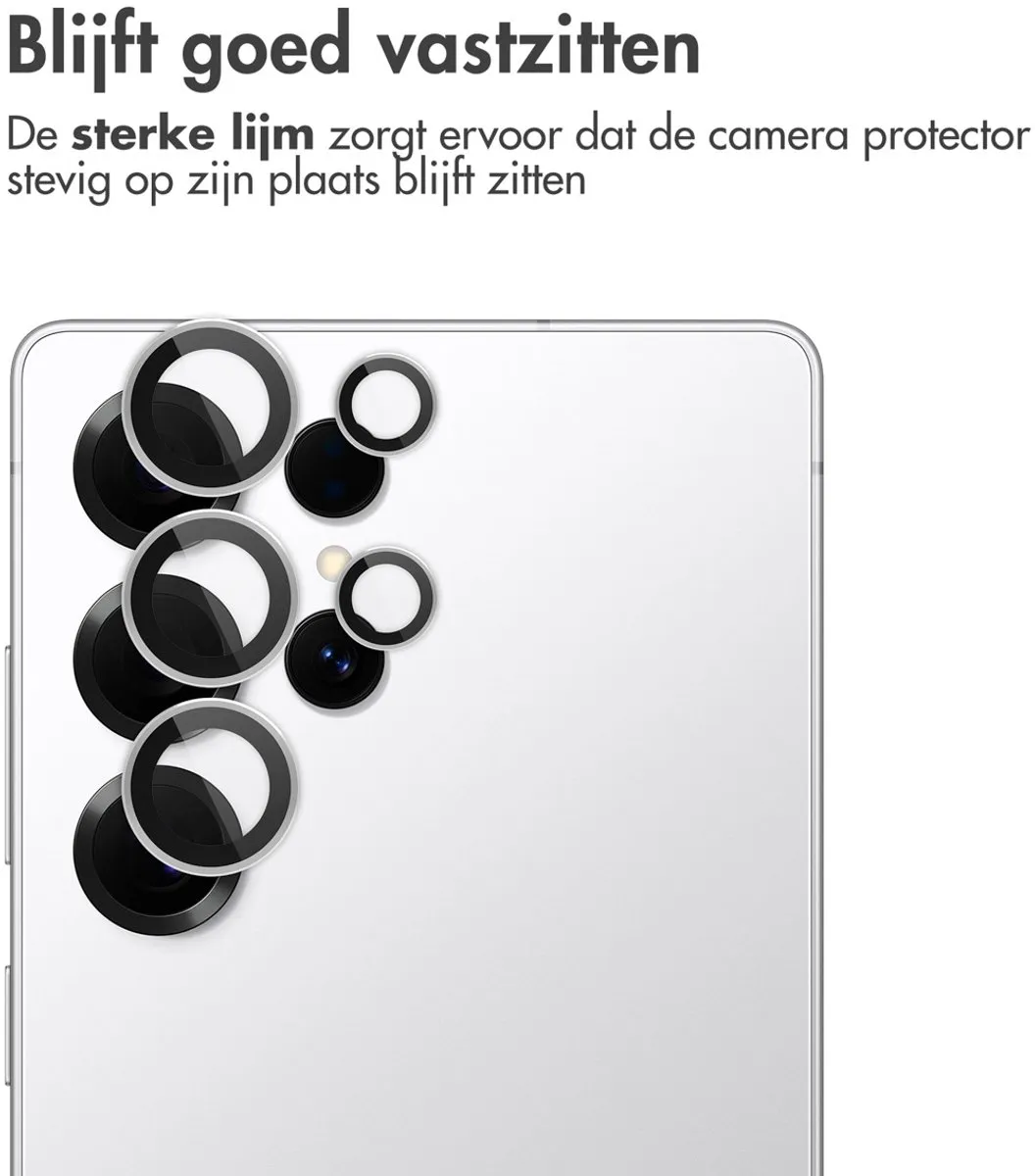 imoshiion Camera Lens Protector Samsung Galaxy S25 Ultra - 2 Stuks - Titanium Whitesilver