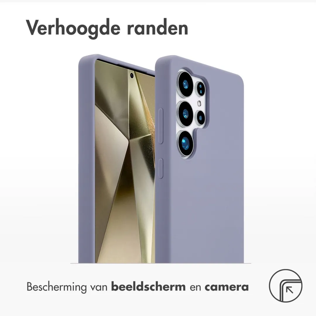 Accezz Hoesje Samsung Galaxy S25 Ultra Lavender Gray - Magnetische Ring
