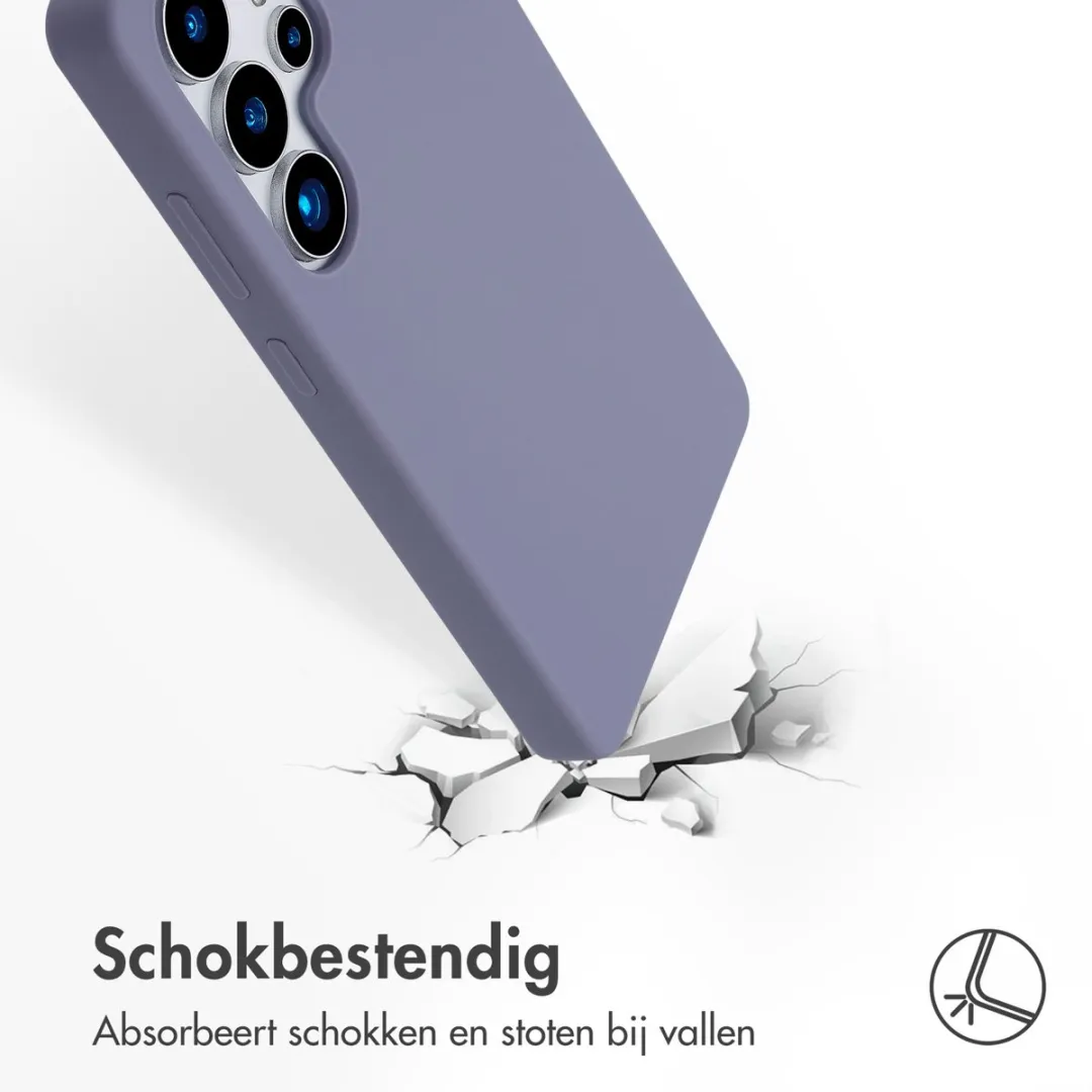 Accezz Hoesje Samsung Galaxy S25 Ultra Lavender Gray - Magnetische Ring