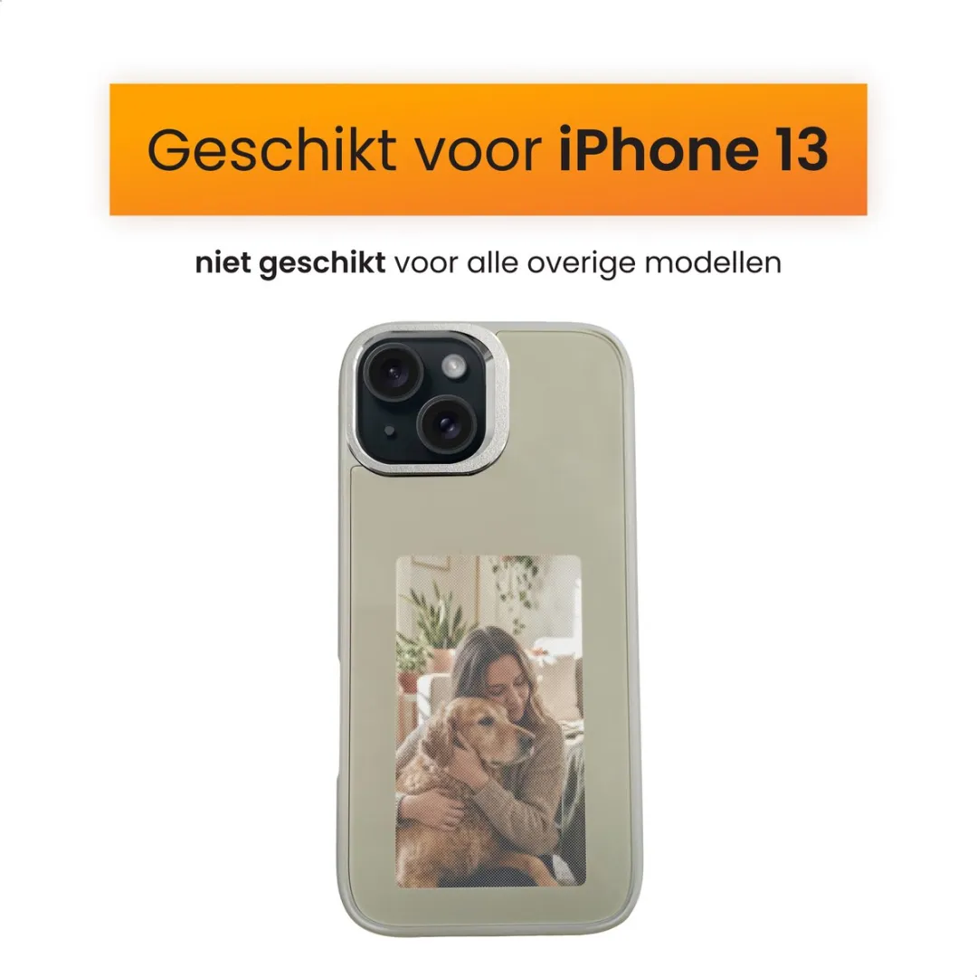 R2B Foto Hoesje iPhone 13 - Grijs