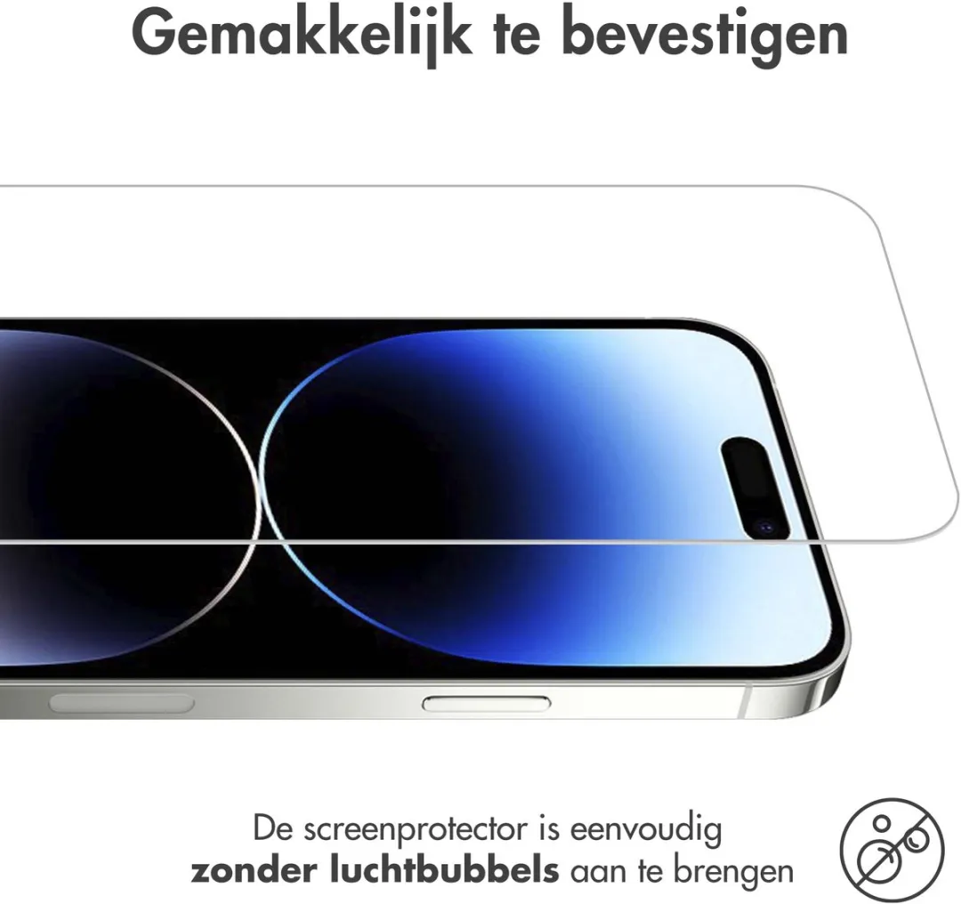 Imoshion Screenprotector iPhone 15 Pro Max/15 Plus/16 Plus - Gehard Glas