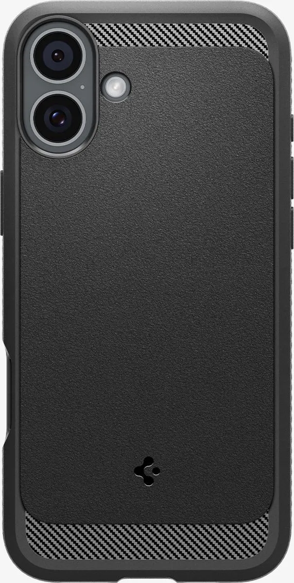 Spigen Rugged Armor ACS08087 iPhone 16 Plus Hoes - Zwart