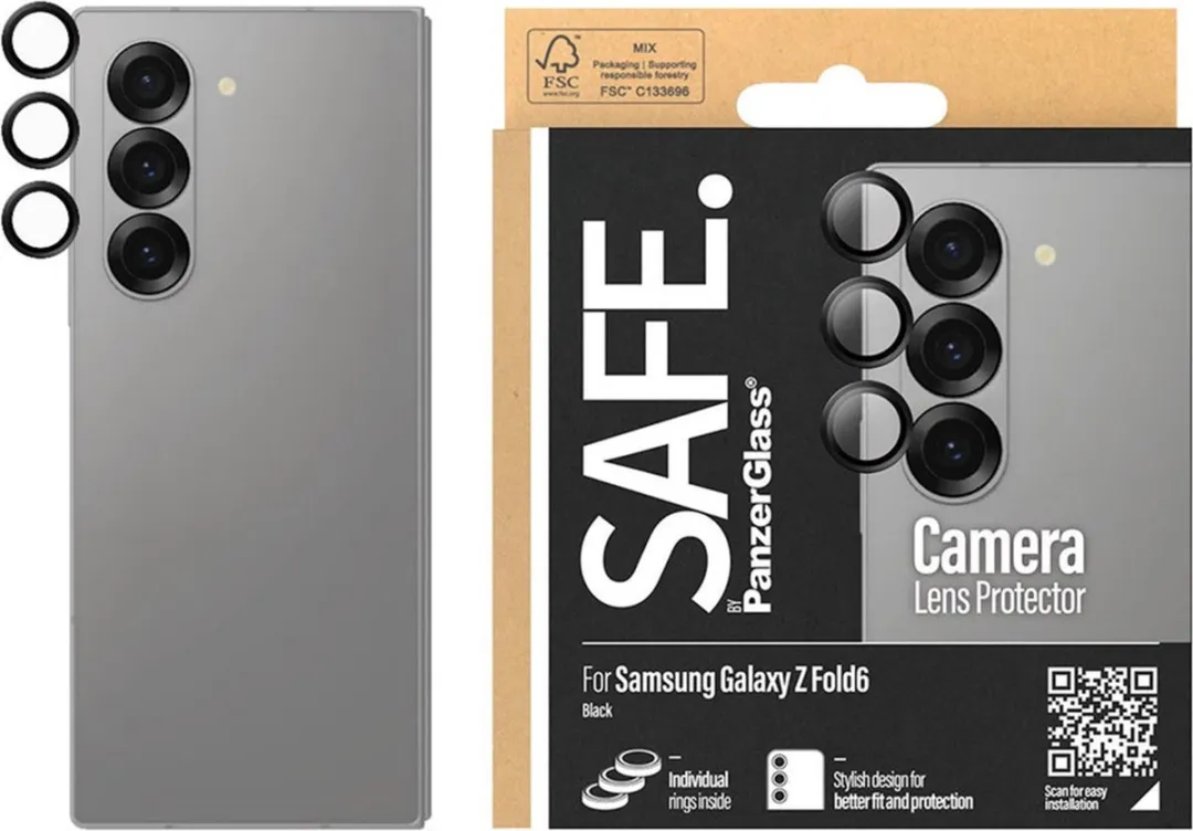 PanzerGlass SAFE Screenprotector Galaxy Z Fold 5 - Camera Protector Hoops