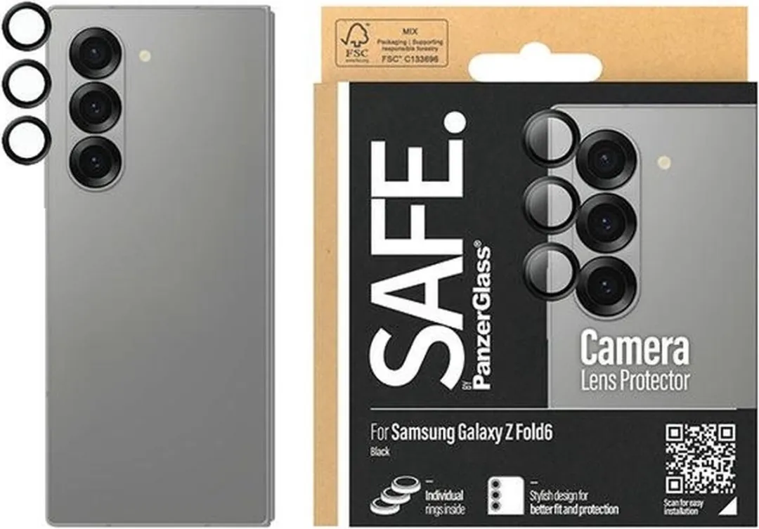PanzerGlass SAFE Screenprotector Galaxy Z Fold 5 - Camera Protector Hoops - afbeelding 6 van 6