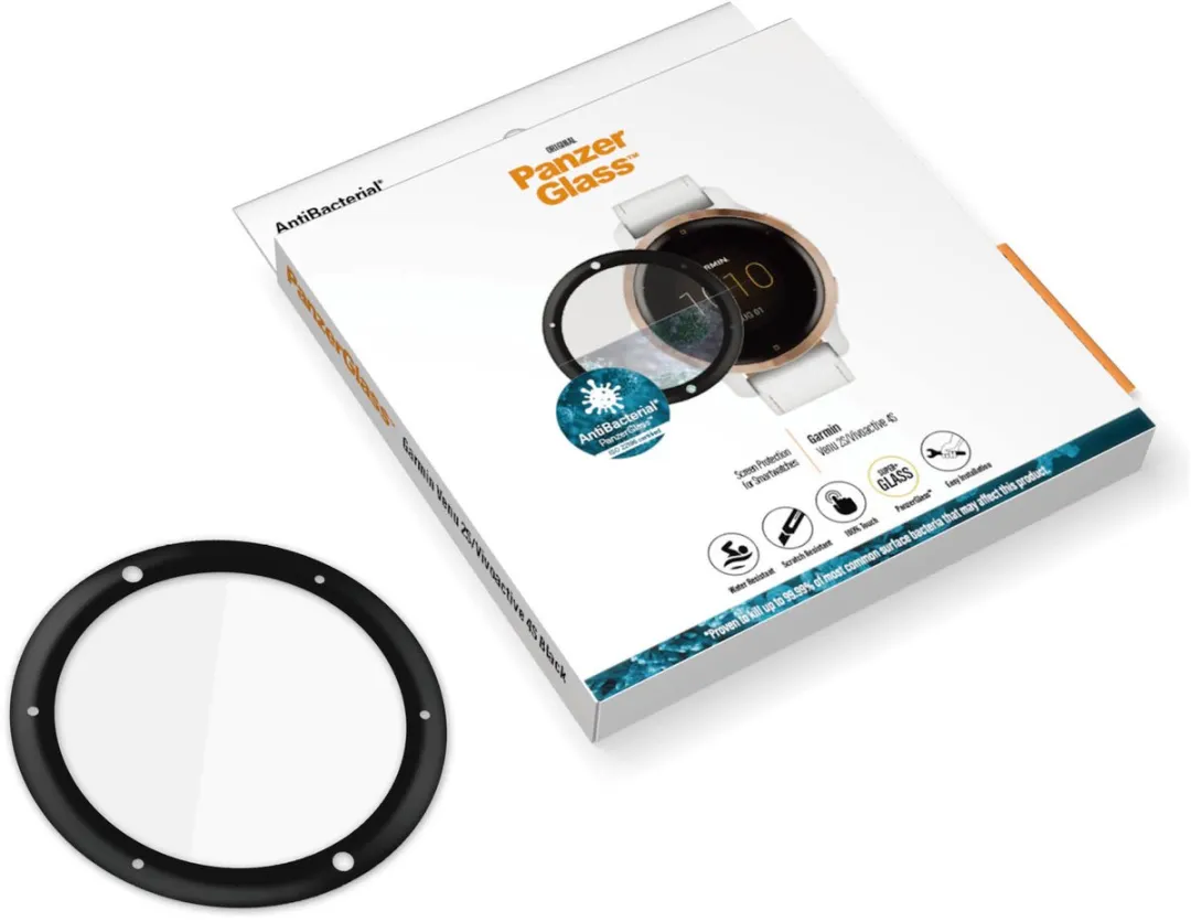 PanzerGlass Garmin Venu 2S/Vivoactive 4S Schermbeschermer - Transparant - afbeelding 5 van 6