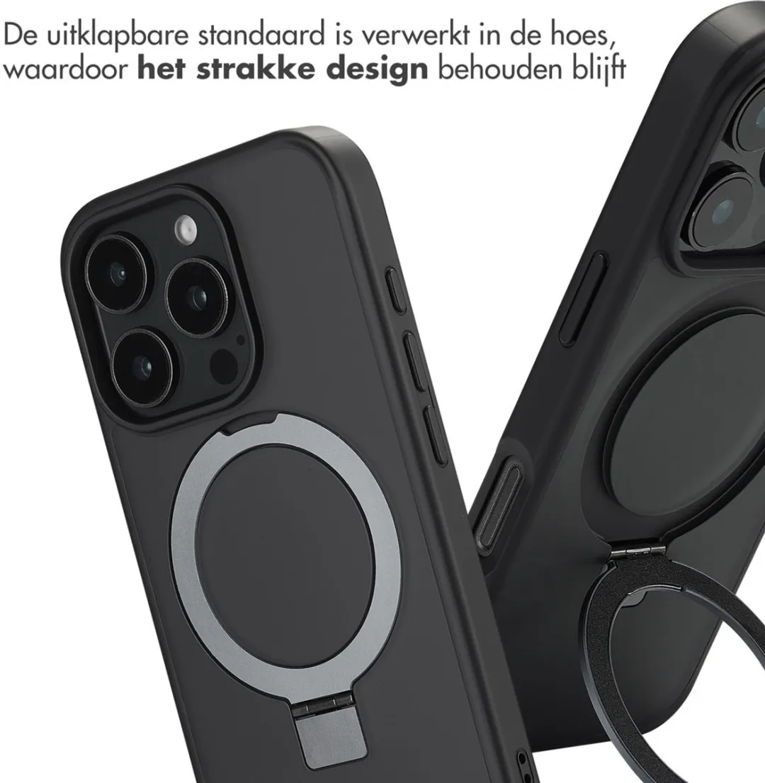 Accezz iPhone 16 Pro MagSafe Hoesje - Zwart