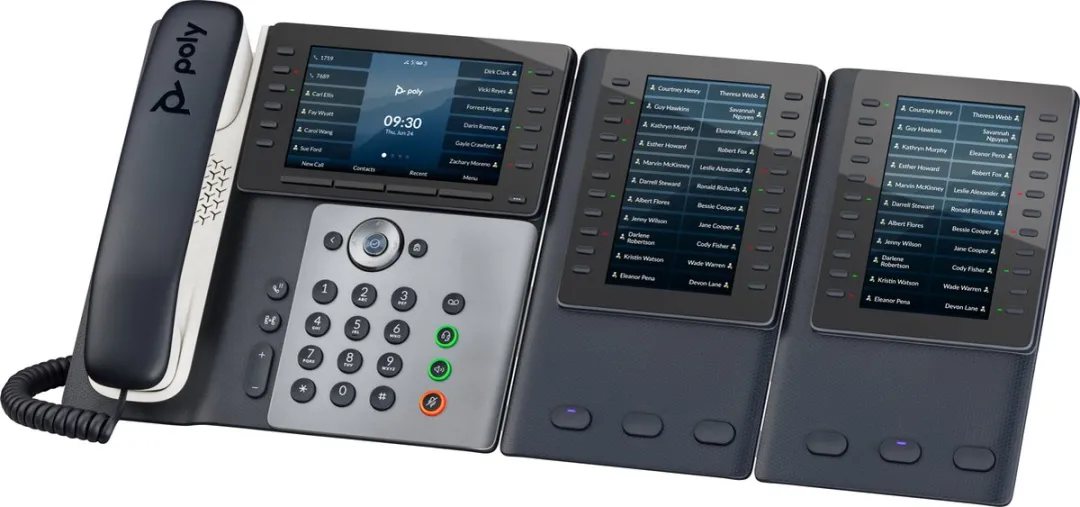 HP Poly Edge E550 IP-telefoon - PoE - Zwart