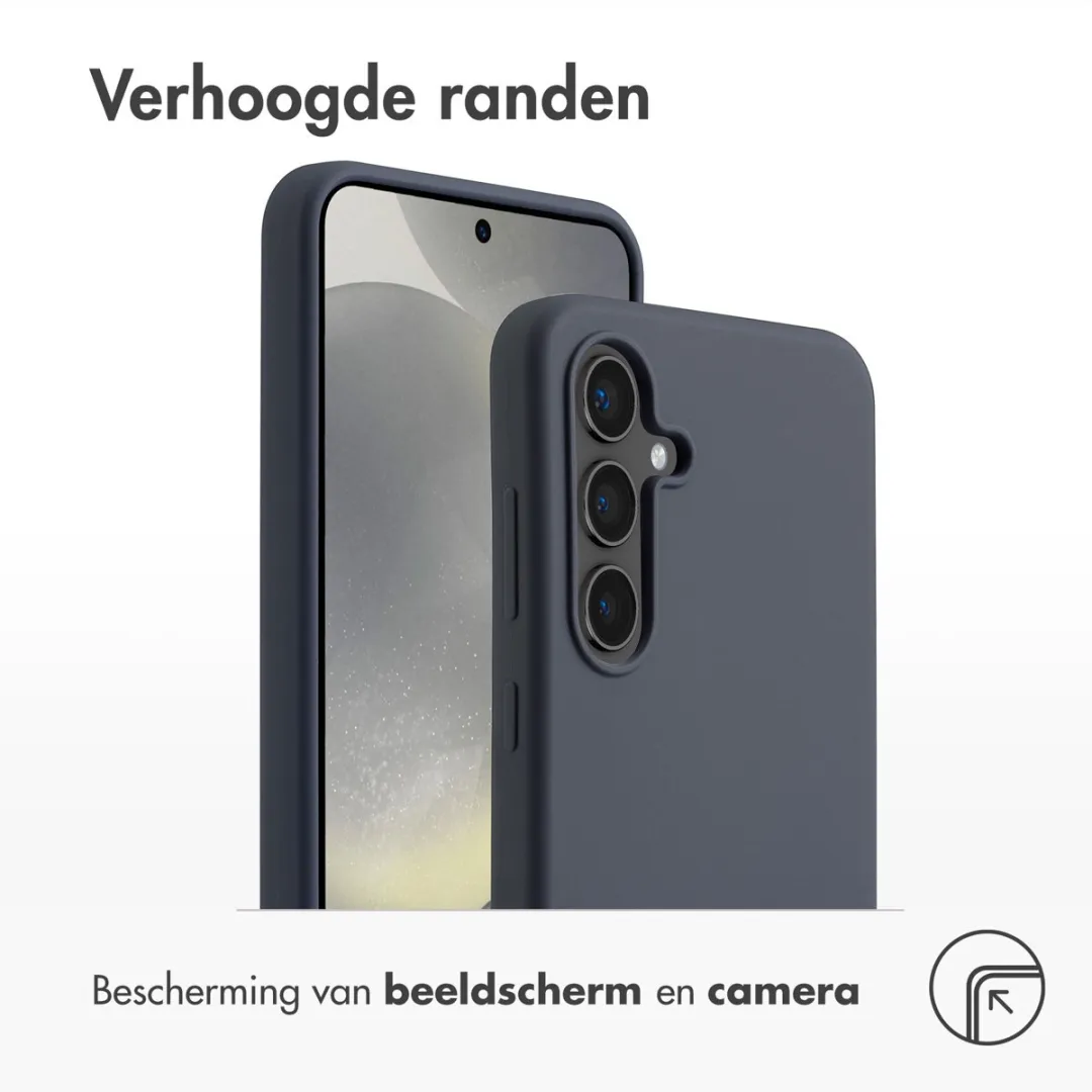 Accezz Hoesje Samsung Galaxy S24 FE - Donkerblauw